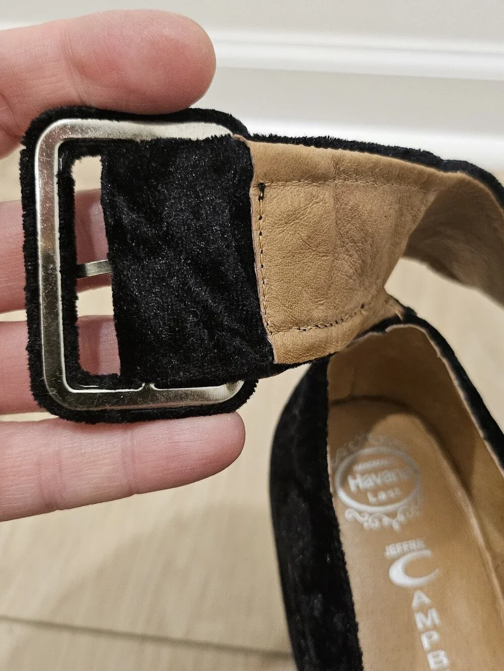 Jeffrey Campbell Pointe Platform - 8.5 - Black Velvet - Indie Sleeze/Balletcore